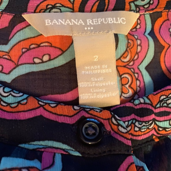 Public Republic 70’s Print,Shift Cut Dress Size 2 - Picture 2 of 9